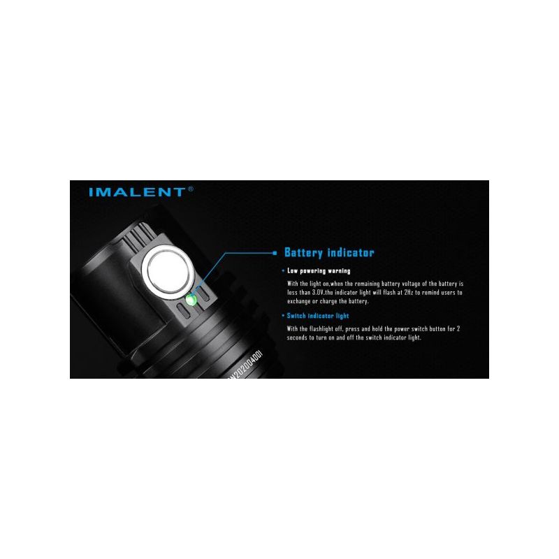 IMALENT MS03 XHP70 EDC Flashlight 13000 Lumens with 324 Meters Beam Lightweight Durable for Outdoor Adventure