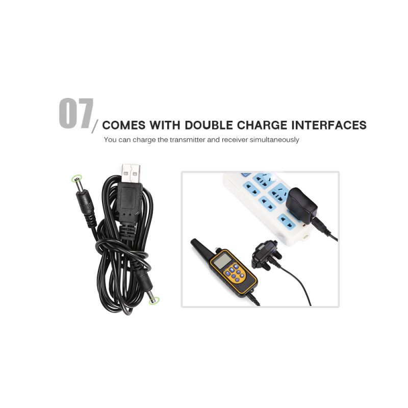 800m Electric Dog Training Collar Waterproof with Adjustable Vibration Levels for All Size Dogs