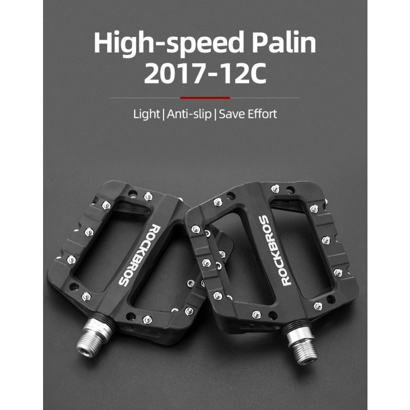ROCKBROS Ultralight Seal Bearings Bicycle Pedals Durable Nylon High-Quality MTB Bike Components
