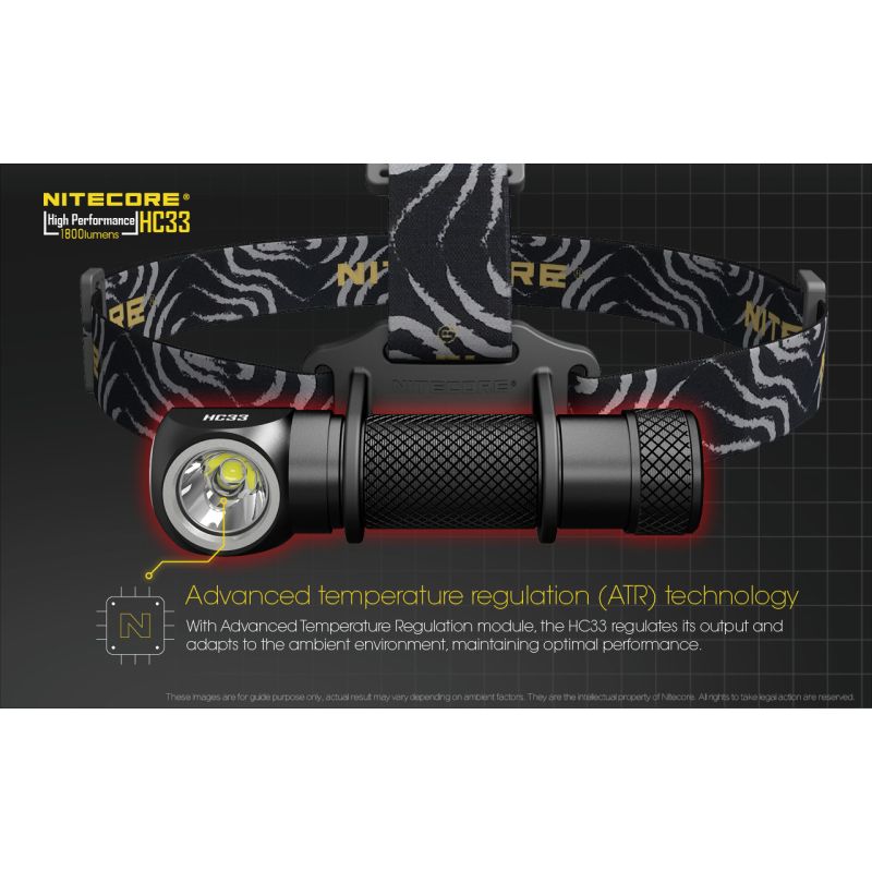 Nitecore HC33 XHP35 1800 Lumens LED Headlamp Hands Free Illumination for Outdoor Hiking and Night Work