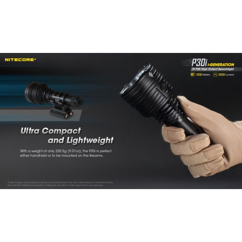 Explore the Nitecore P30i Tactical Flashlight XHP35 HI LED 2000 Lumens with 1000 Meter Beam Rugged Outdoor Lighting
