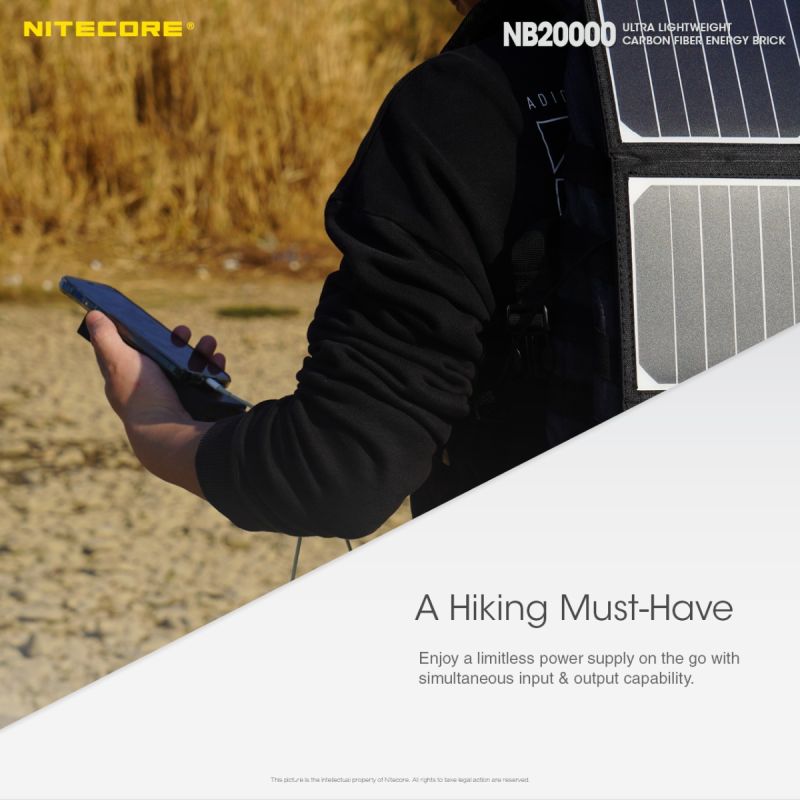 Nitecore NB20000 QC Dual Port 20000mAh Power Bank Lightweight Fast Charging USB USB-C Smartphone Charger