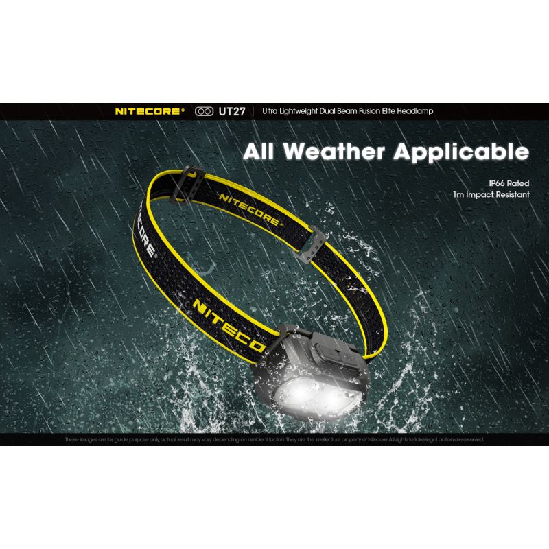 Nitecore UT27 LED Headlight 520 Lumens 2 x XP-G3 S3 Tech Rugged Design Versatile Modes for Night Adventure