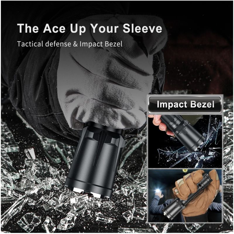 Klarus XT11GT PRO V2.0 USB-C Rechargeable Flashlight 3300 Lumens Tactical Light for Outdoor and Emergency Use