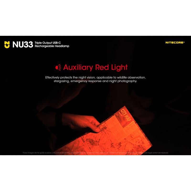 Nitecore NU33 USB-C Rechargeable Headlamp 700LM Bright Lightweight Waterproof for Camping Hiking DIY Projects