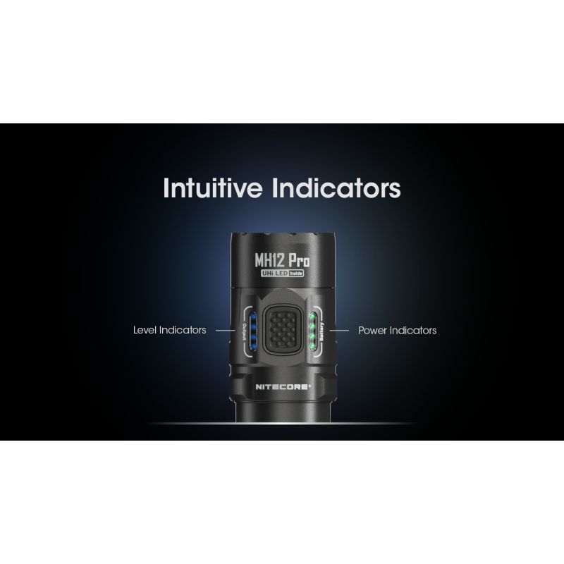 Nitecore MH12 Pro USB-C Rechargeable Flashlight 3300 Lumen High-Intensity Beam for Night Hikes and Adventures