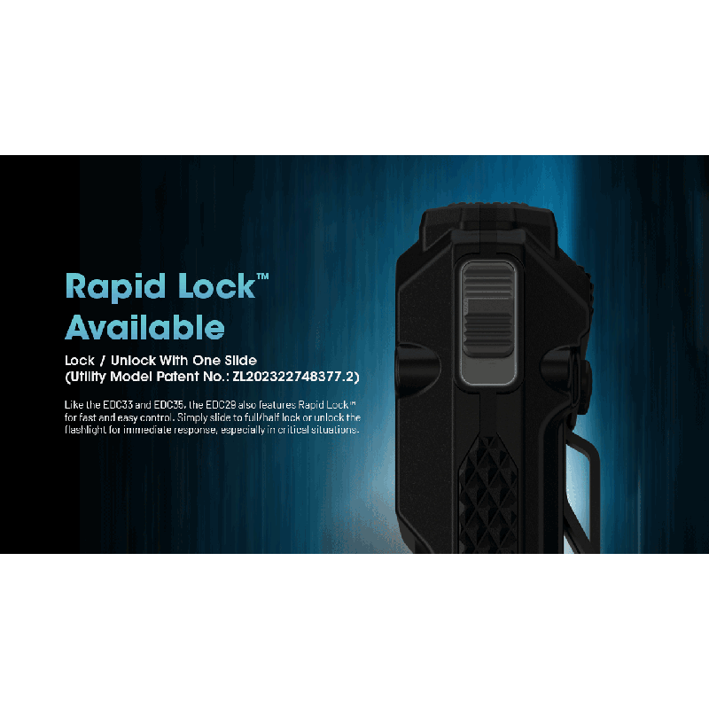 NITECORE EDC29 6500 Lumens USB-C Rechargeable Flashlight Long-Range Visibility Everyday Carry Adventure