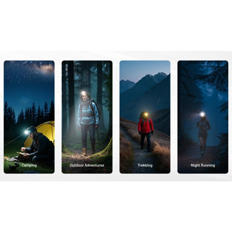 NITECORE NU25 MCT UL 400 Lumen Headlamp Lightweight USB-C Rechargeable for Hiking Camping and Emergencies