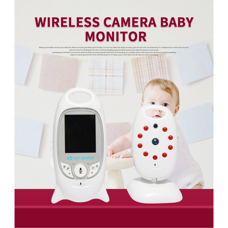 VB601 2.4g Wireless Video Baby Monitor with Two Way Talk Night Vision and Temperature Monitoring