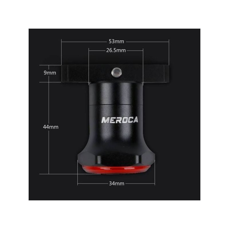MEROCA MX2 Smart Sensor Brake Tail Light USB Charging High-Power LEDs Mountain Road Bike Cycling Safety