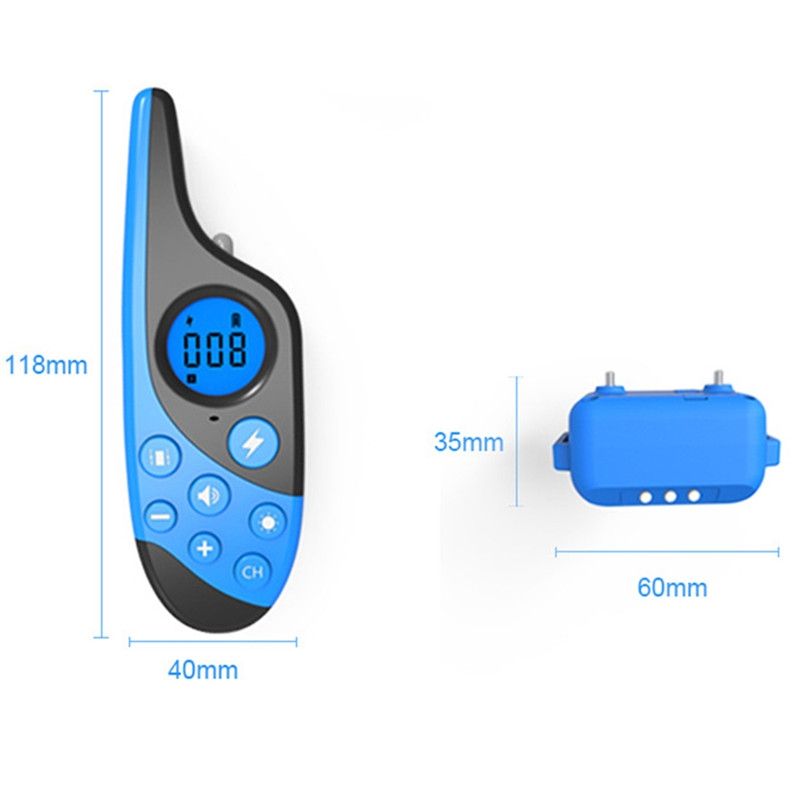 2021 Electric Dog Training Collar with 500m Remote Control Waterproof Rechargeable LCD Display Obedience