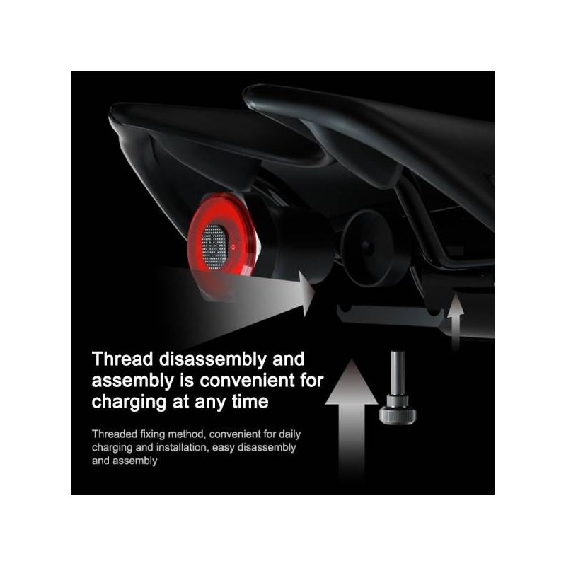 MEROCA MX2 Smart Sensor Brake Tail Light USB Charging High-Power LEDs Mountain Road Bike Cycling Safety