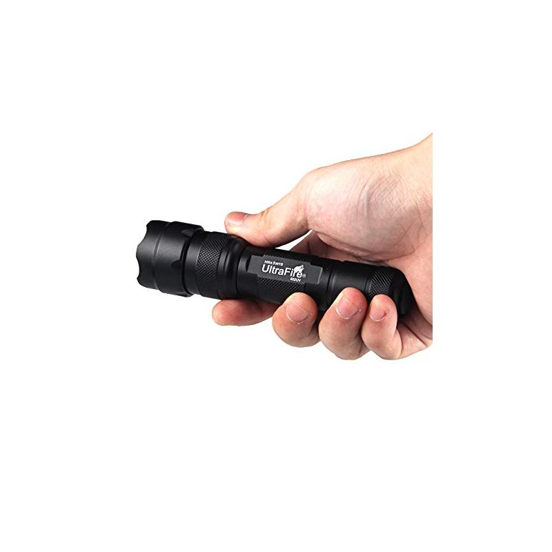 UltraFire WF-502B.2 XP-E2 LED Red Light Zoomable Compact Outdoor Flashlight for Night Hiking and Wildlife