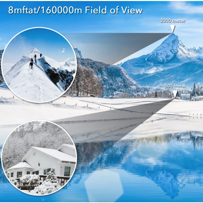 60x60 BAK4 Binoculars Powerful HD Optical Telescope for Birdwatching Hiking Sports Portable Adventure Gear