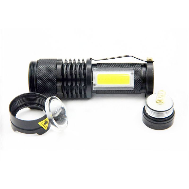 UltraFire SK68 Q5 LED Portable Mini Flashlight with Touch-Activated Brightness for Camping and Emergencies