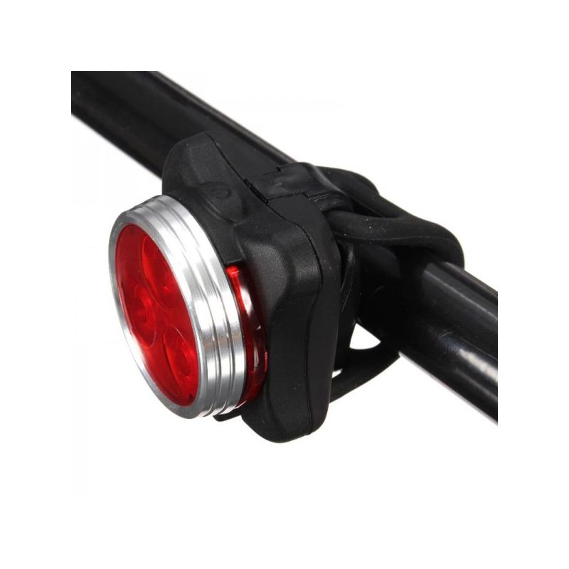 USB Rechargeable Bike Light HJ-030 3 LED 4 Modes Waterproof Front Light Cycling Safety Perfect for Night Rides