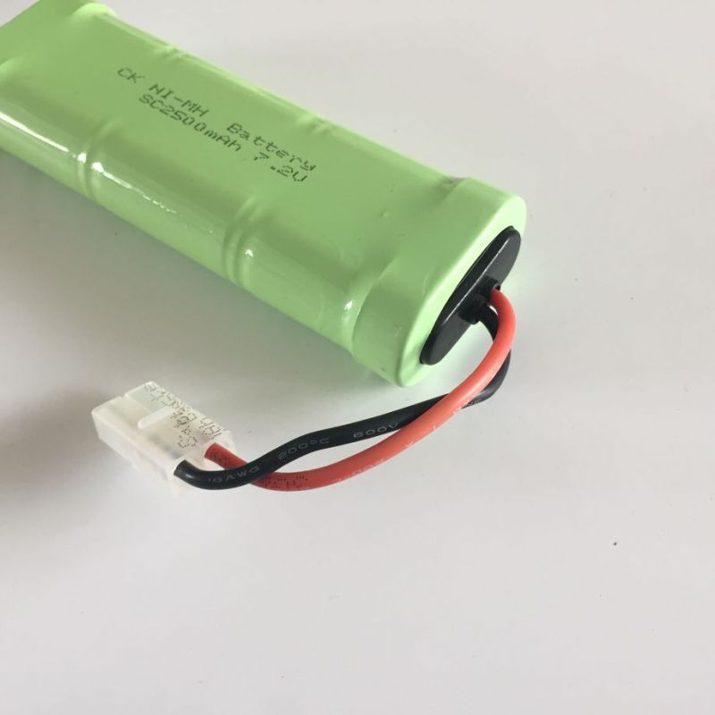 Eco-Friendly 7.2V SC Ni-MH Rechargeable Battery 2500mAh High Capacity for RC Vehicles and Household Electronics