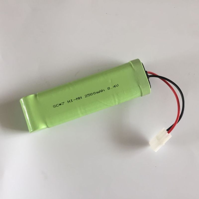 8.4V SC*7 2500mAh Ni-MH Rechargeable Battery Eco-Friendly Power for Model Airplanes & RC Vehicles No Memory Effect