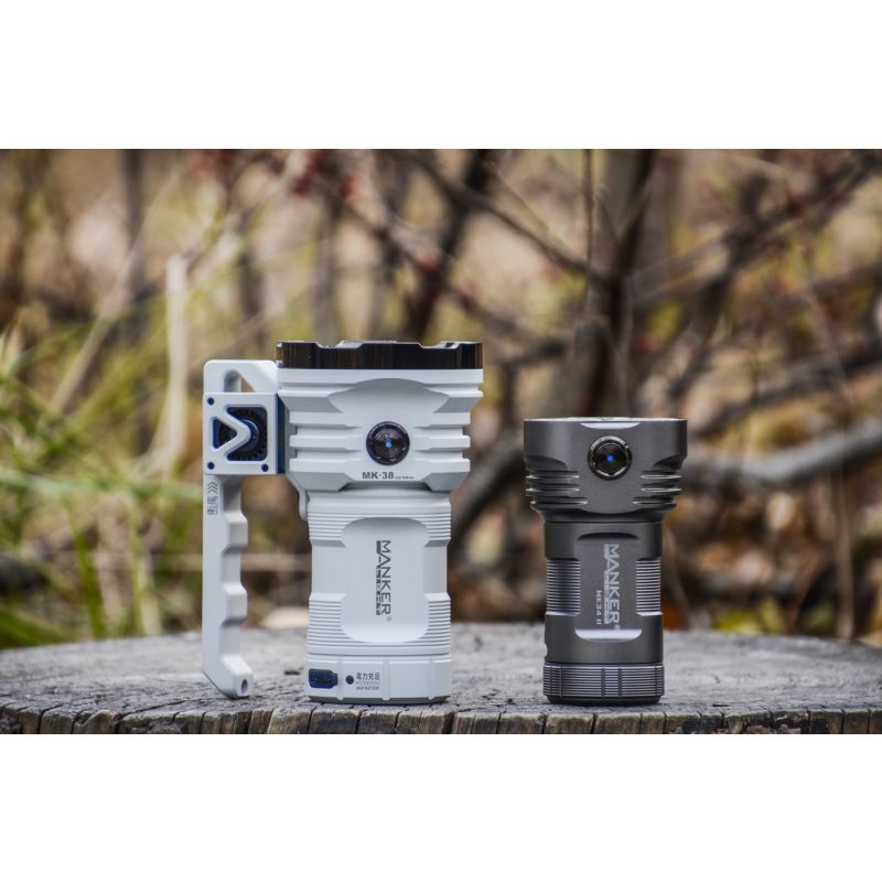 Manker MK38 LED Flashlight 41500 Lumens Long Throw Distance Durable Multi-Purpose for Camping and Emergencies