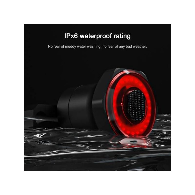 MEROCA MX2 Smart Sensor Brake Tail Light USB Charging High-Power LEDs Mountain Road Bike Cycling Safety