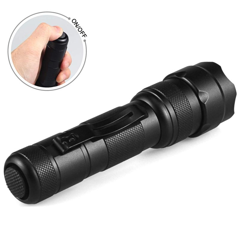 UltraFire WF-502B.2 LED Flashlight 1600 Lumens Lightweight 5-Mode Durable Camping Tactical Emergency Flashlight