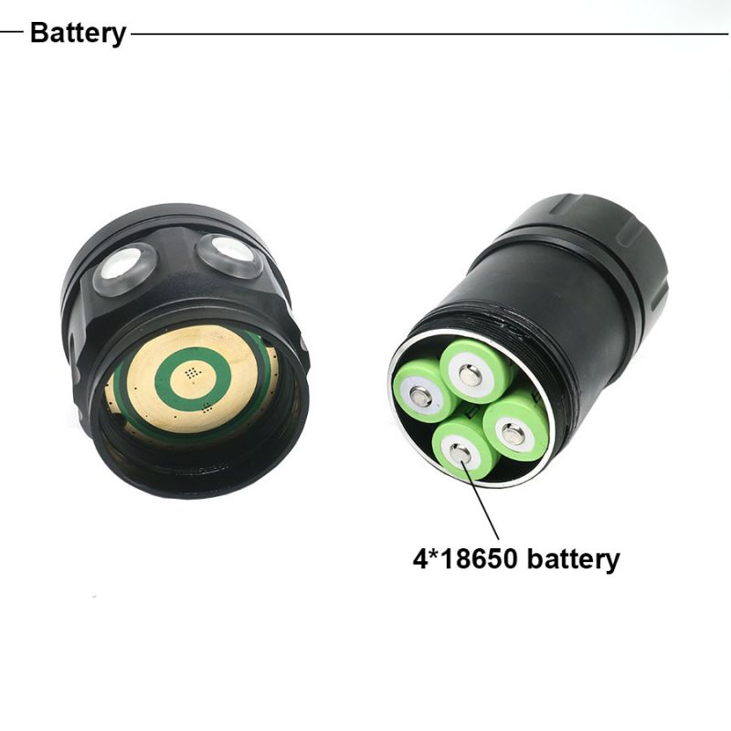 QH14 QH27 Multifunction UV Diving Flashlight 20000 Lumens for Underwater Exploration Coral Reefs Night Dives