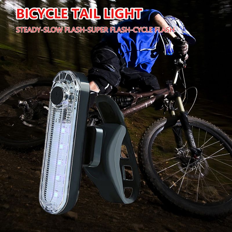 USB Rechargeable Ultra Bright Bike Tail Light with LED Technology Compact Design for Cycling Safety