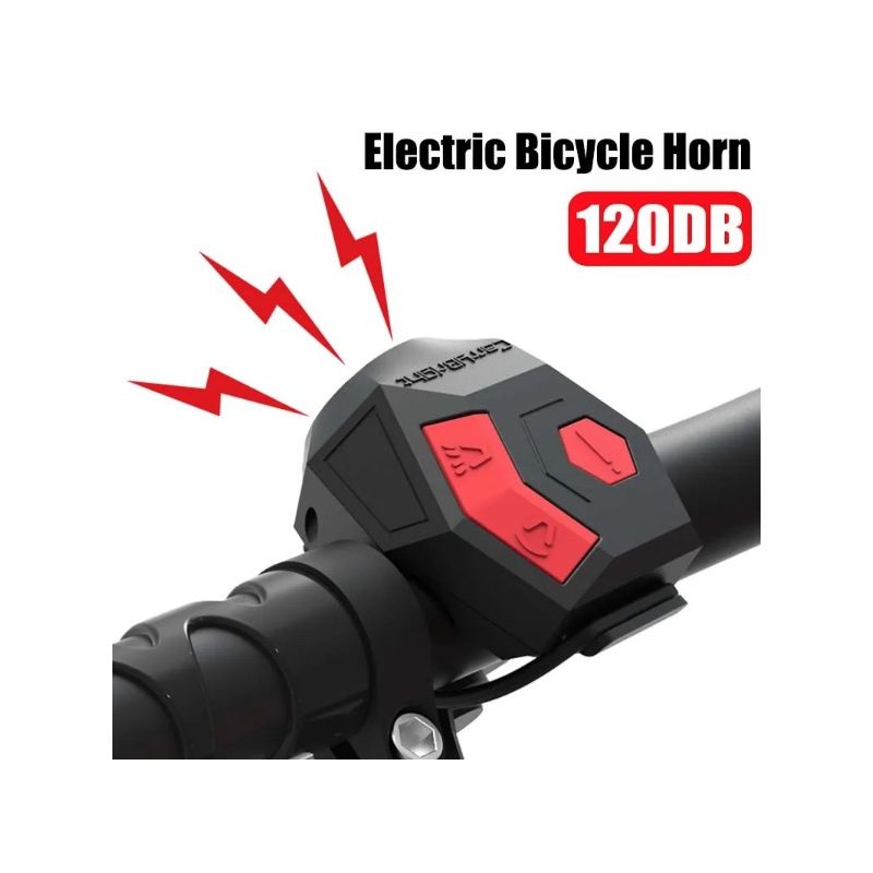CarryBright CBH3 USB Rechargeable Bicycle Horn 120dB Loud with Diverse Sound Options for Cycling Safety