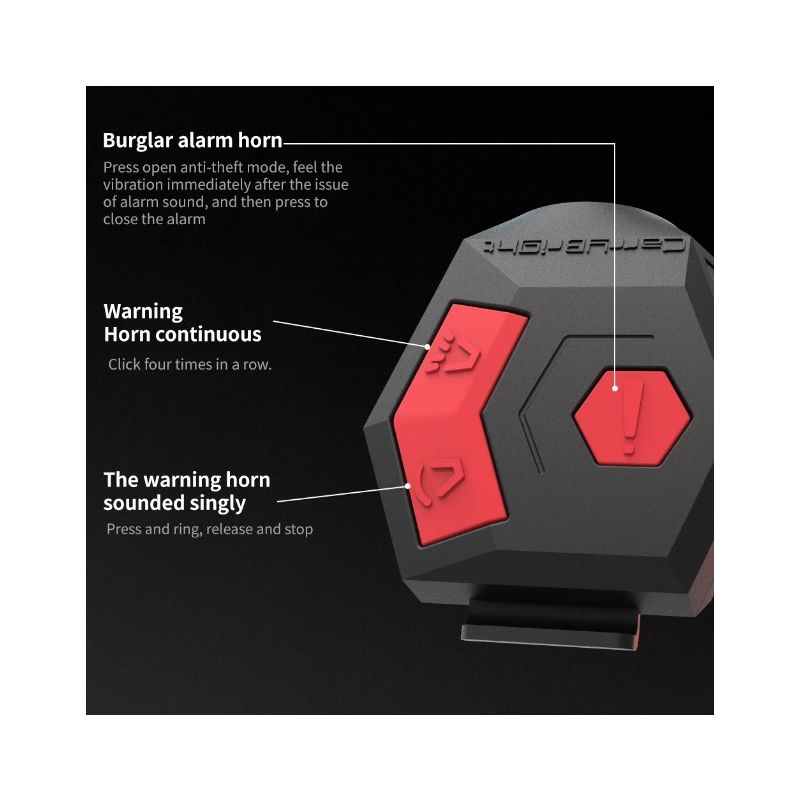 CarryBright CBH3 USB Rechargeable Bicycle Horn 120dB Loud with Diverse Sound Options for Cycling Safety