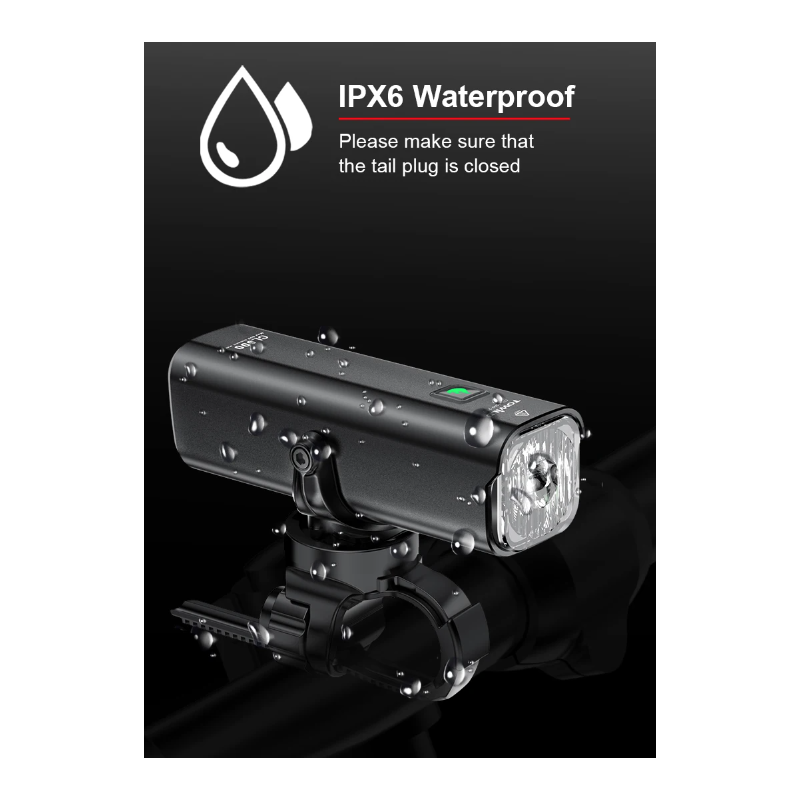 TOWILD CL600 Bike Light USB Rechargeable Front Lamp with High Lumen Brightness Waterproof Design 2000mAh