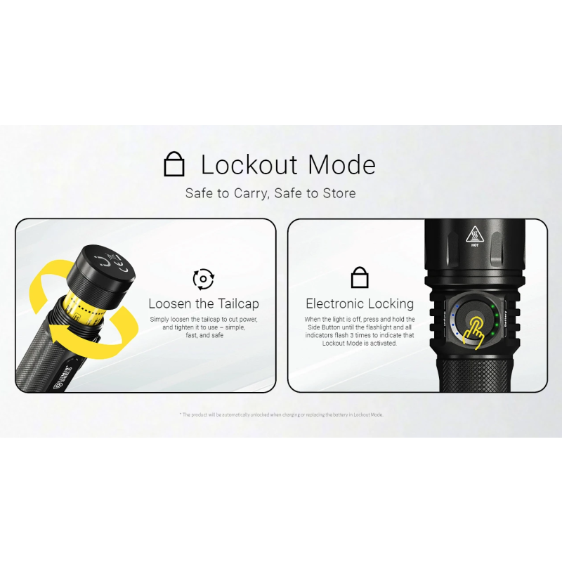 Nitecore EX7 6000 Lumen USB-C Rechargeable Flashlight 