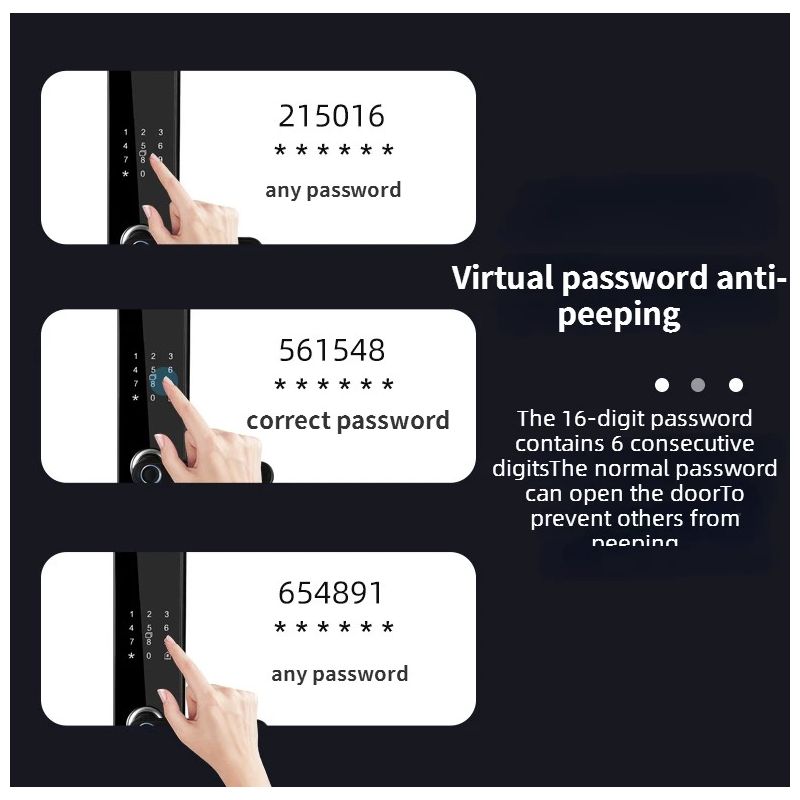 Electronic Smart Door Lock Biometric Fingerprint Keyless Entry Sleek Design Family Friendly Home Security