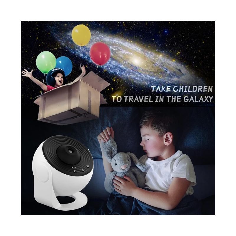 Night Light Galaxy Projector 12-in-1 Planetarium Lamp for Kids with 360° Rotate Soothing Ambiance