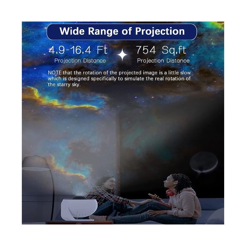 Night Light Galaxy Projector 12-in-1 Planetarium Lamp for Kids with 360° Rotate Soothing Ambiance