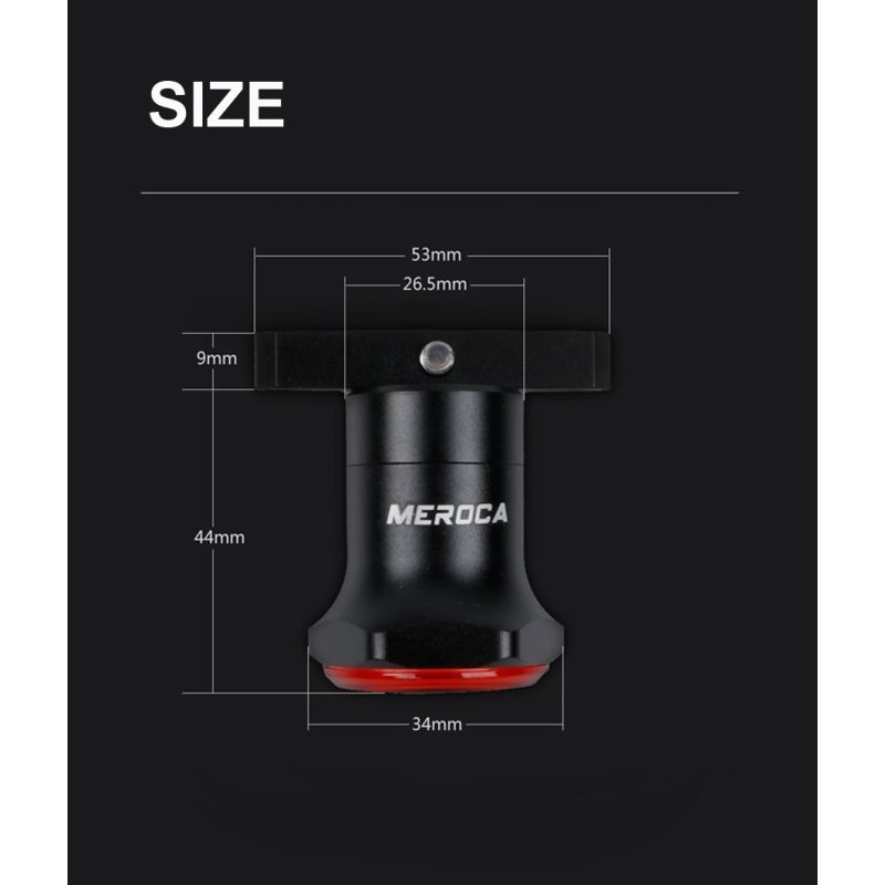 Smart Bicycle Tail Light with Auto Start Stop Brake Light USB Charge IPX6 Waterproof Cycling Safety Light