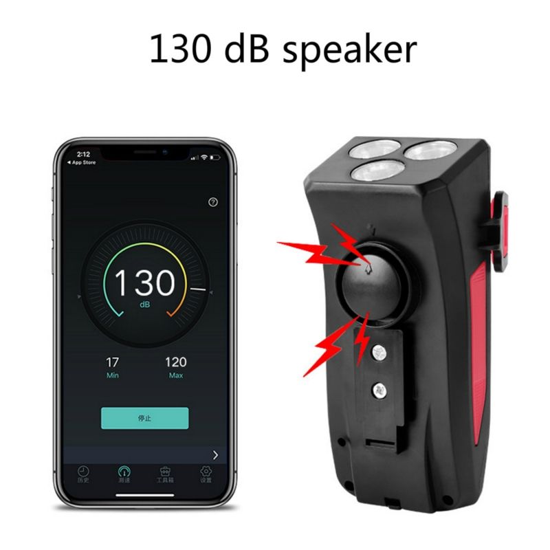 Enhance Cycling with Multifunctional 4 in 1 Bike Light 800 Lumens Flashlight Bike Horn Phone Holder Power Bank