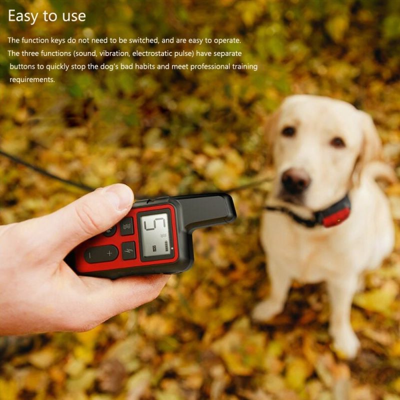 NEW Waterproof Rechargeable Dog Training Collar with Adjustable Shock Levels Effective Behavior Correction