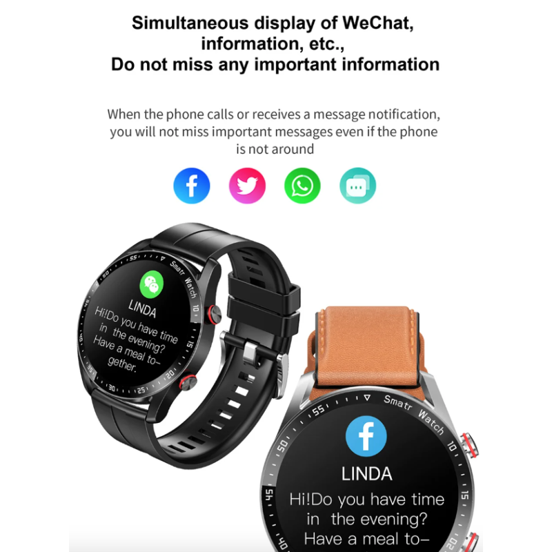 HW20 ECG+PPG Bluetooth Call Smart Watch