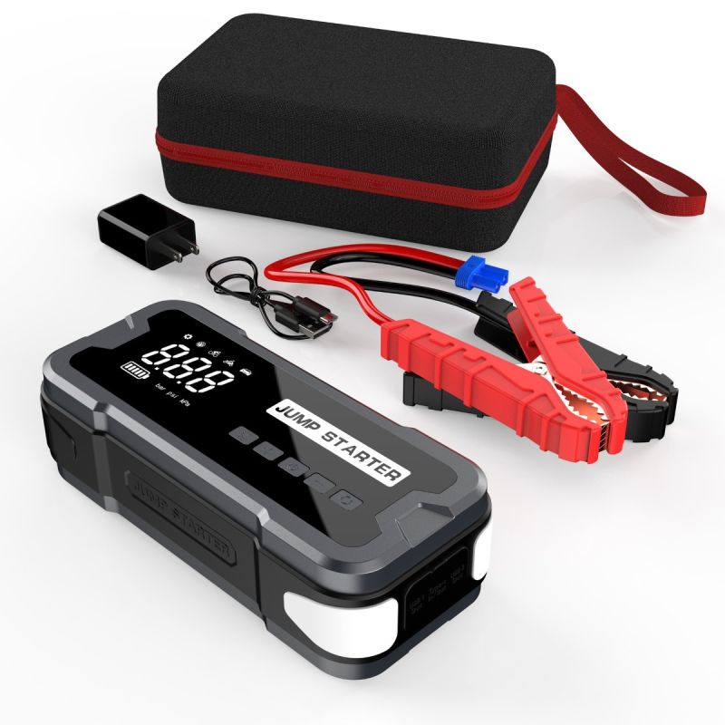 Jump Starter Power Bank Portable Charger with 2000A Peak Current Compact Design for Car Battery Troubles