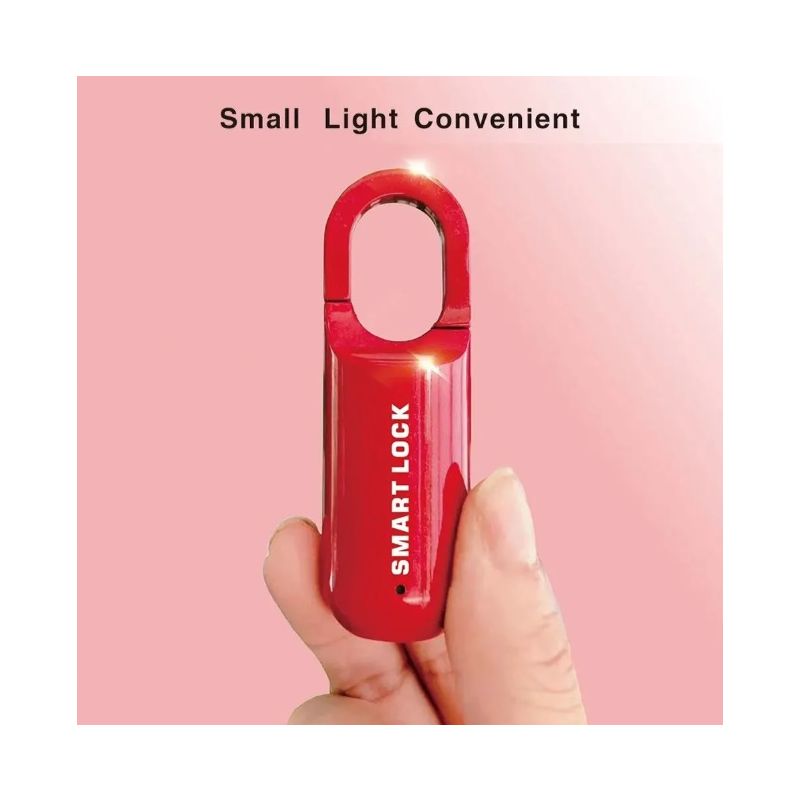 Mini Fingerprint Padlock Quick Unlock Keyless Access Durable Lock with Lightweight Design for Travel Security
