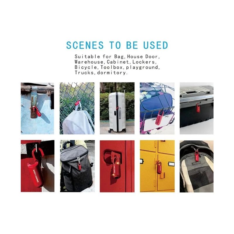 Mini Fingerprint Padlock Quick Unlock Keyless Access Durable Lock with Lightweight Design for Travel Security