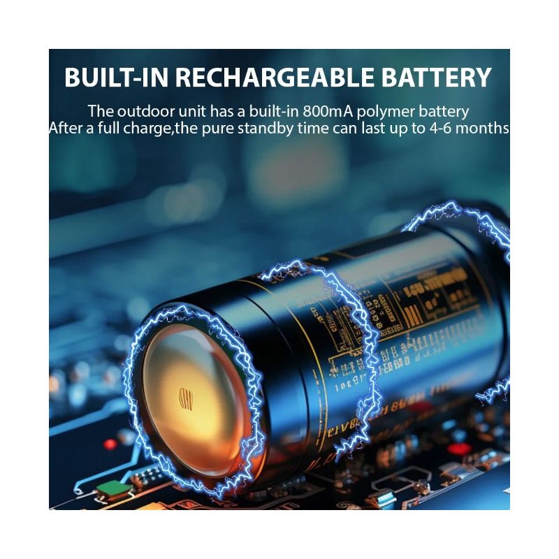 M12 Wireless Video Doorbell with 4.3 inch IPS Screen IR Night Vision for Enhanced Residential Safety