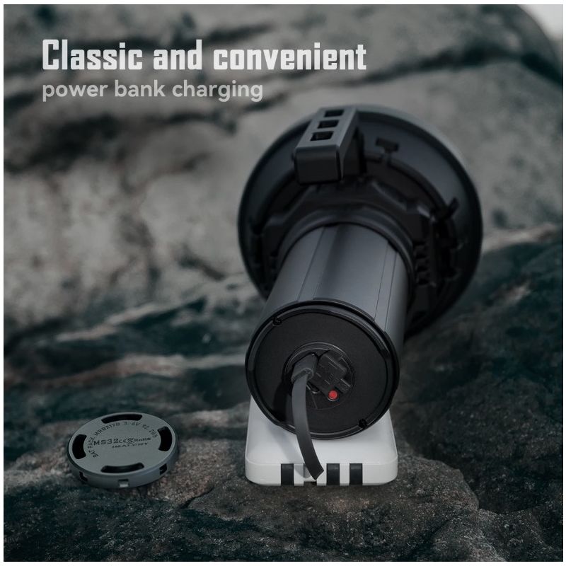 IMALENT MS32 200000 Lumen LED High Power Flashlight with Multiple Lighting Modes for Outdoor Adventures