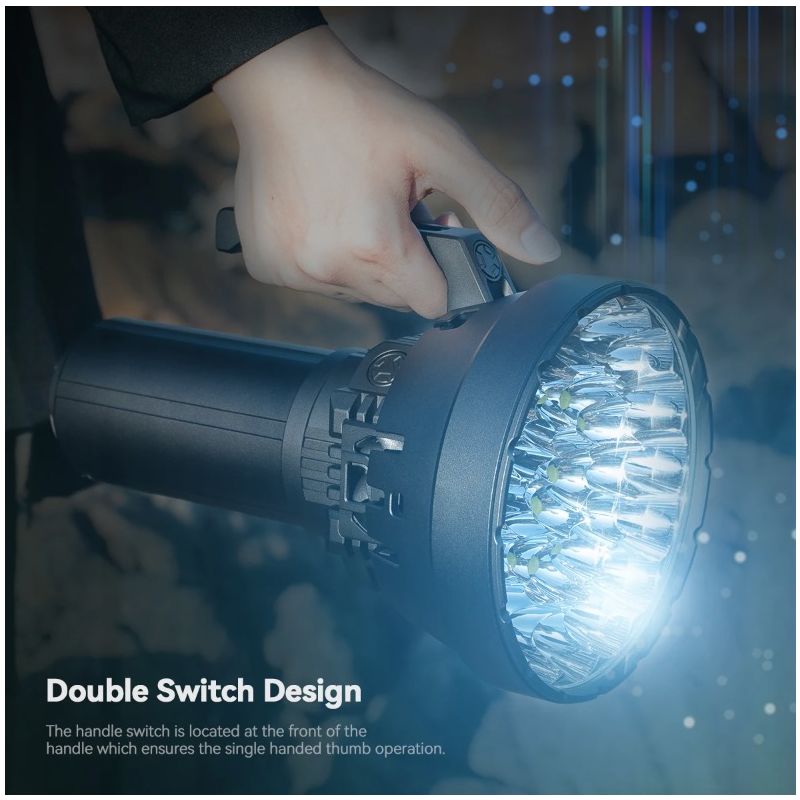 IMALENT MS32 200000 Lumen LED High Power Flashlight with Multiple Lighting Modes for Outdoor Adventures