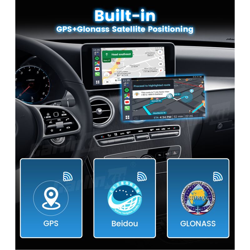 CarlinKit CarPlay Ai Box QCM6125 Android 13 Seamless Multitasking with Factory-Installed CarPlay Streaming