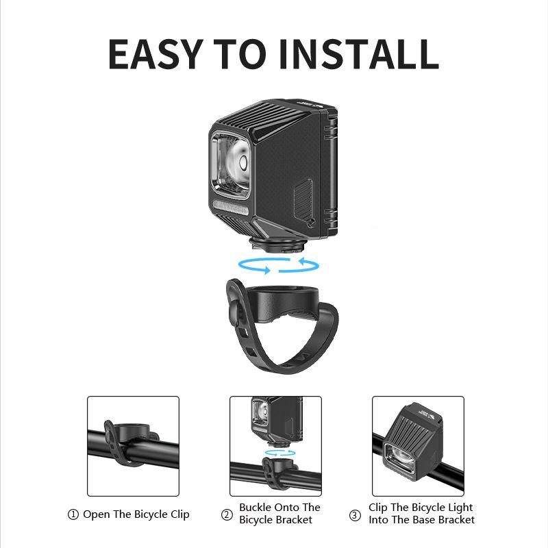 SMILING SHARK EVO1700 Bicycle Headlight USB-C Rechargeable Waterproof Multi-Mode LED Bike Lights