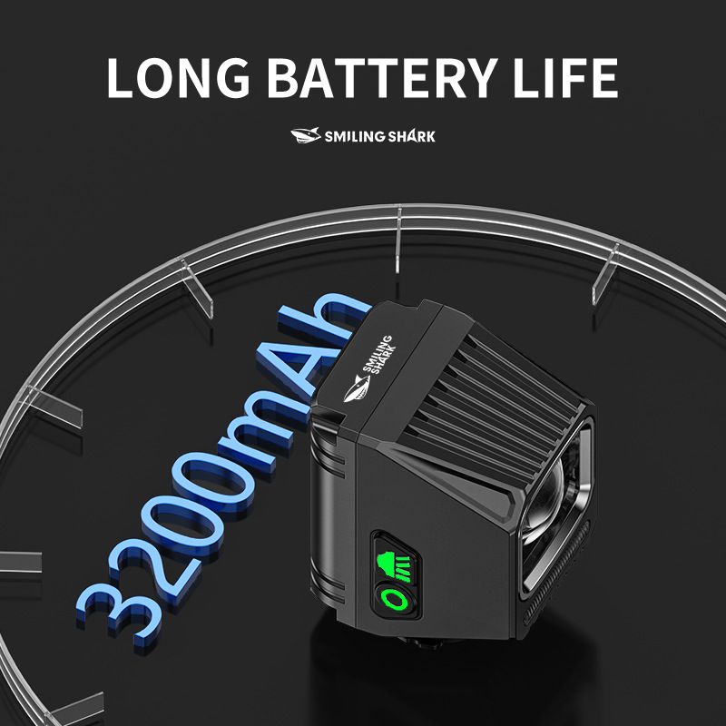 SMILING SHARK EVO1700 Bicycle Headlight USB-C Rechargeable Waterproof Multi-Mode LED Bike Lights