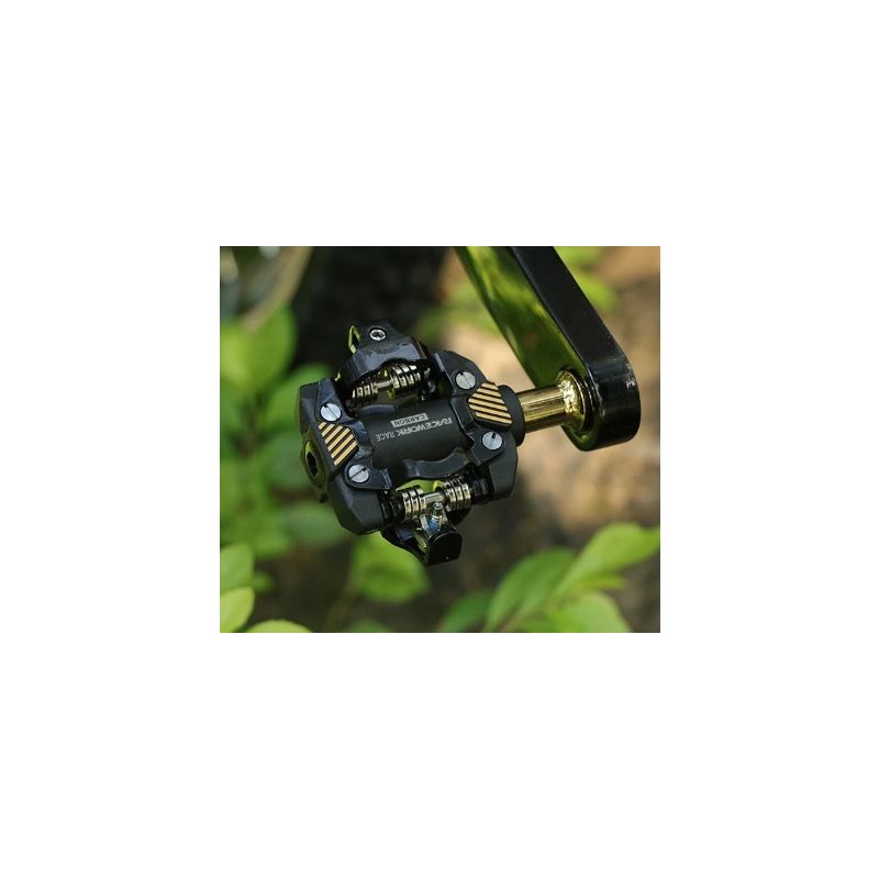 RACEWORK MTB Pedal Self-Locking SPD Durable Lightweight Carbon Chrome Steel for Mountain Bike Trail Riding