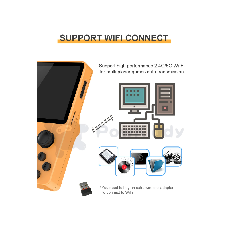 POWKIDDY RGB20S Handheld Game Console Retro Gaming with RK3326 3.5 Inch Screen and Game Emulators N64 PS1