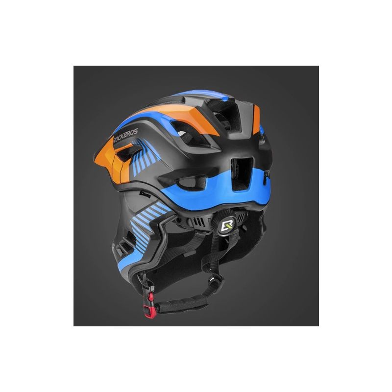 ROCKBROS Children Cycling Helmet Detachable Full Face Riding Youth Protective Gear Adventure Sports